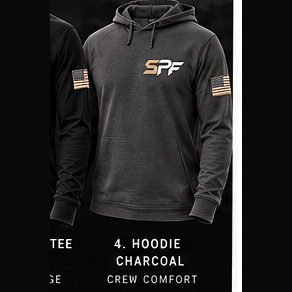 Sierra Peak Crew Hoodie Charcoal