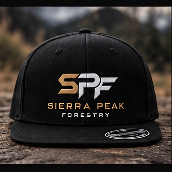 SPF Flat Bill Black Hat