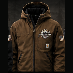 SPF Insulated Work Jacket Brown