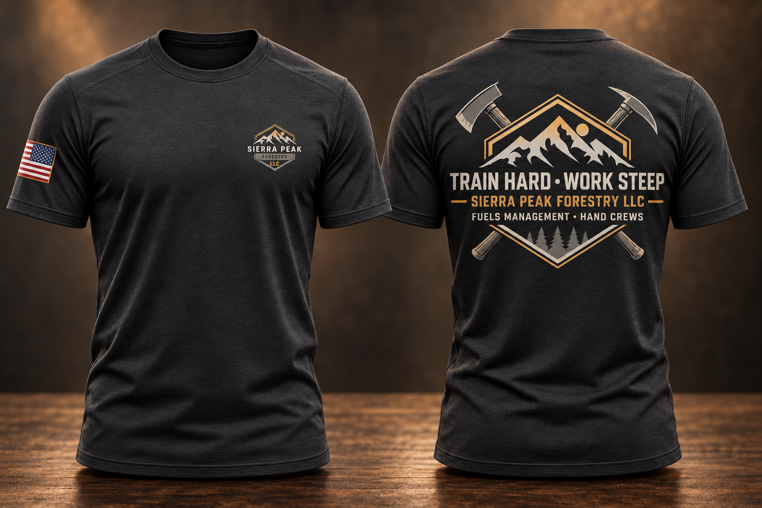 Train Hard · Work Steep